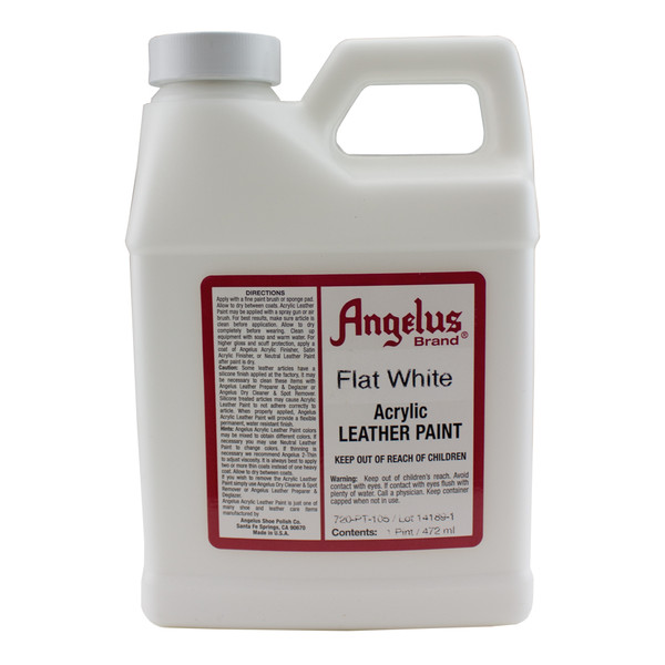 ALAP.Flat White.16oz.01.jpg Angelus Leather Acrylic Paint Image